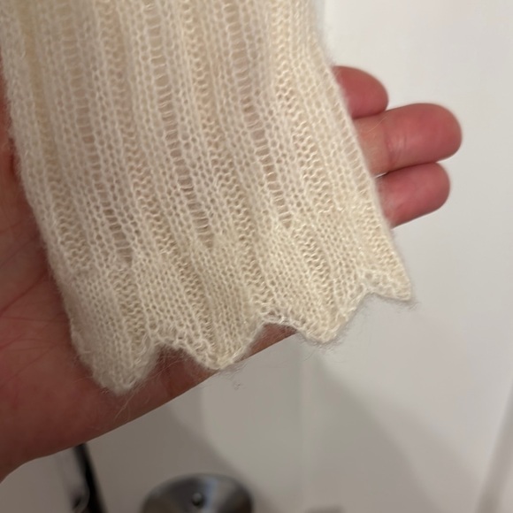 All Saints Cream Cardigan Sweater - Picture 5 of 9